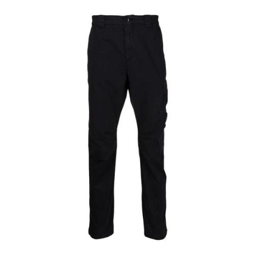 Lens Detail Cargo Broek C.p. Company , Blue , Heren