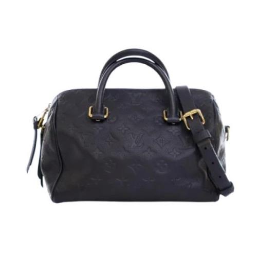 Pre-owned Leather handbags Louis Vuitton Vintage , Black , Dames