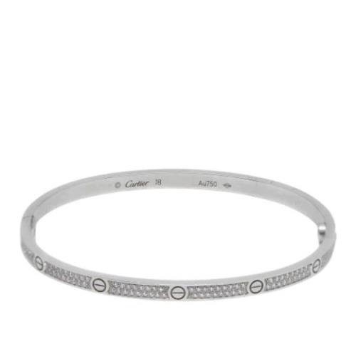 Pre-owned White Gold bracelets Cartier Vintage , Gray , Dames