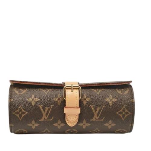 Pre-owned Leather travel-bags Louis Vuitton Vintage , Black , Dames