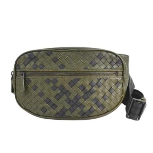 Pre-owned Leather crossbody-bags Bottega Veneta Vintage , Green , Here...