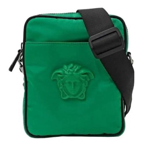 Pre-owned Nylon shoulder-bags Versace Pre-owned , Green , Dames