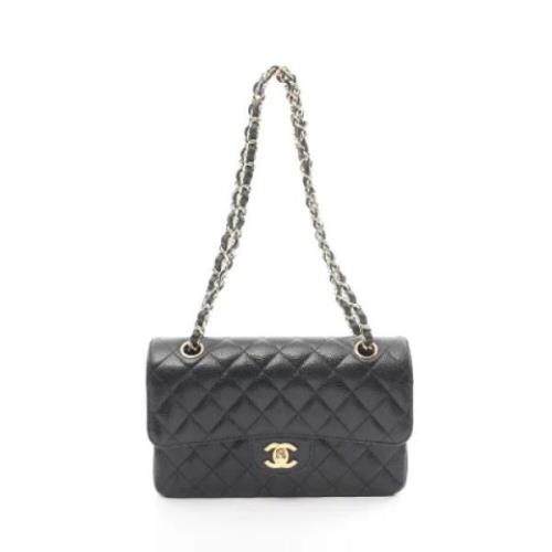 Pre-owned Leather chanel-bags Chanel Vintage , Black , Dames