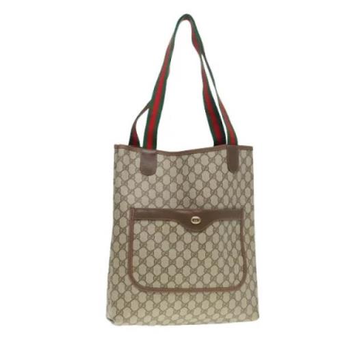 Pre-owned Leather gucci-bags Gucci Vintage , Beige , Dames