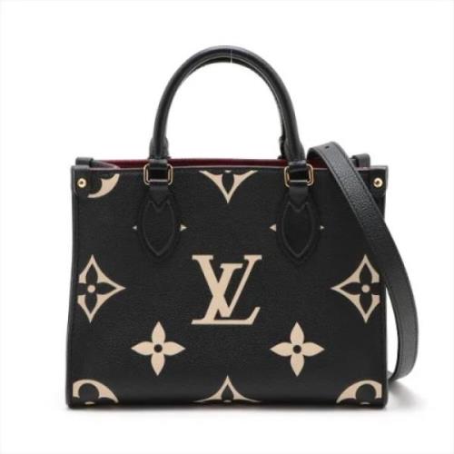 Pre-owned Canvas handbags Louis Vuitton Vintage , Black , Dames