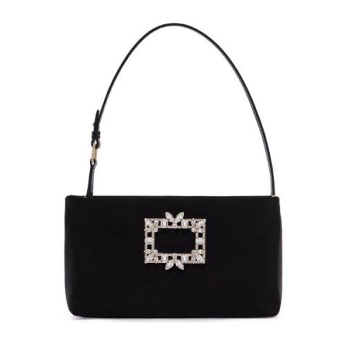 Nightlily Kristal Mini Tas Roger Vivier , Black , Dames