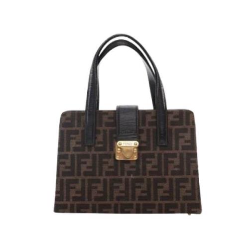 Pre-owned Canvas handbags Fendi Vintage , Brown , Dames