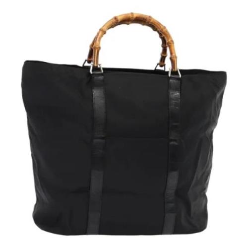 Pre-owned Nylon totes Gucci Vintage , Black , Dames