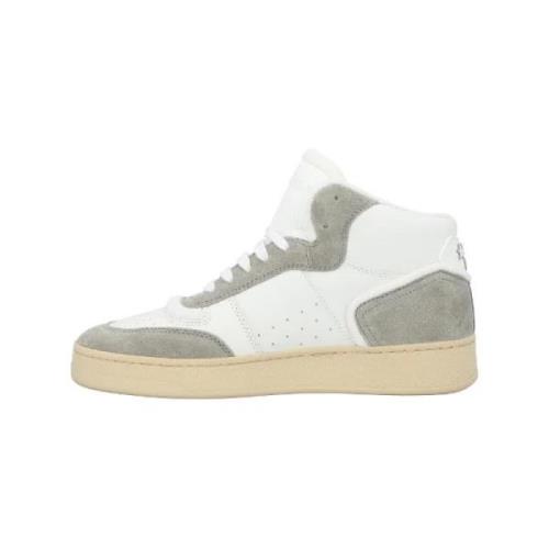 Pre-owned Leather sneakers Yves Saint Laurent Vintage , White , Heren