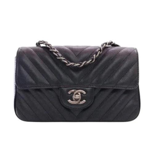 Pre-owned Leather chanel-bags Chanel Vintage , Black , Dames