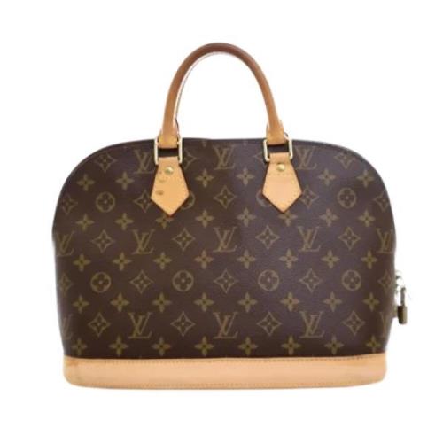 Pre-owned Canvas handbags Louis Vuitton Vintage , Brown , Dames