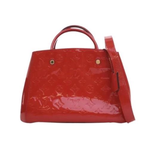 Pre-owned Leather louis-vuitton-bags Louis Vuitton Vintage , Red , Dam...