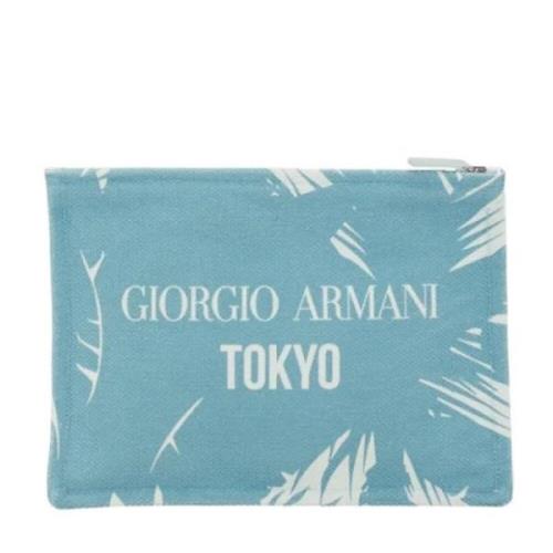 Pre-owned Cotton clutches Armani Pre-owned , Blue , Dames