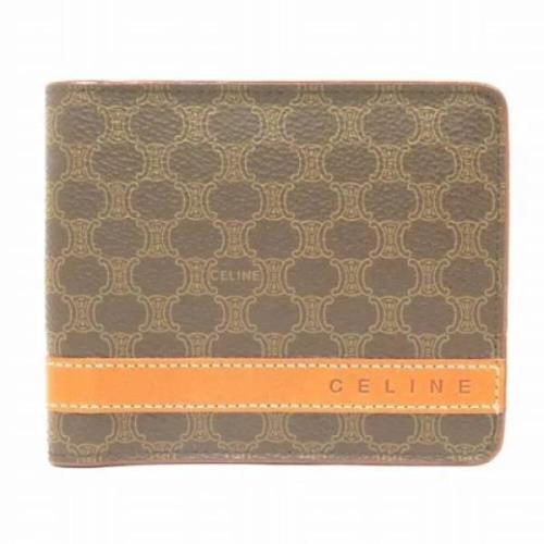 Pre-owned Leather wallets Celine Vintage , Brown , Heren