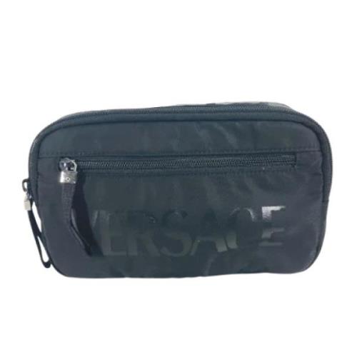 Pre-owned Nylon shoulder-bags Versace Pre-owned , Black , Heren