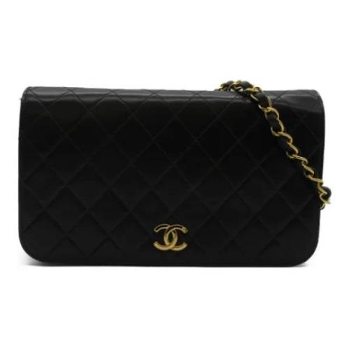 Pre-owned Leather chanel-bags Chanel Vintage , Black , Dames