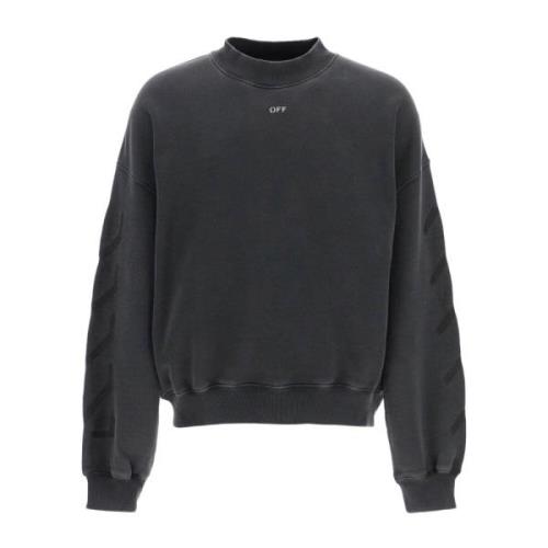 St. Matthew Crewneck Sweatshirt met pijl Off White , Gray , Heren