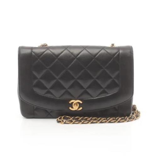 Pre-owned Leather chanel-bags Chanel Vintage , Black , Dames