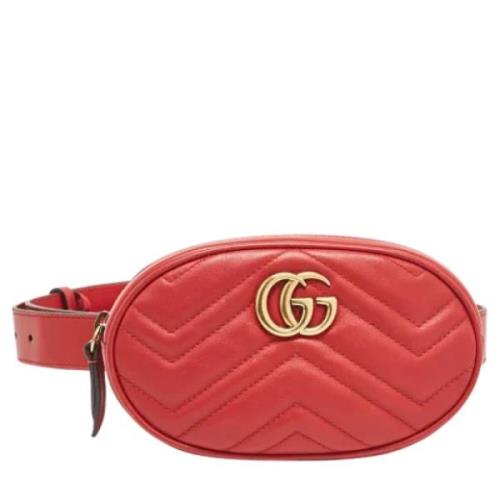 Pre-owned Leather gucci-bags Gucci Vintage , Red , Dames