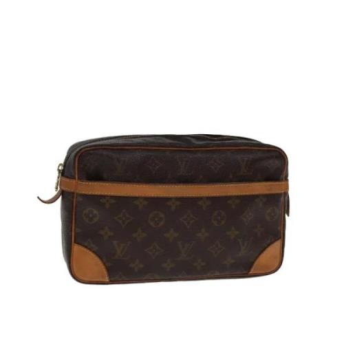 Pre-owned Canvas louis-vuitton-bags Louis Vuitton Vintage , Brown , Da...