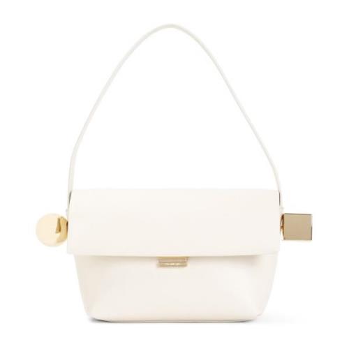 Ivoor Ronde Vierkante Oorbellen Jacquemus , Beige , Dames