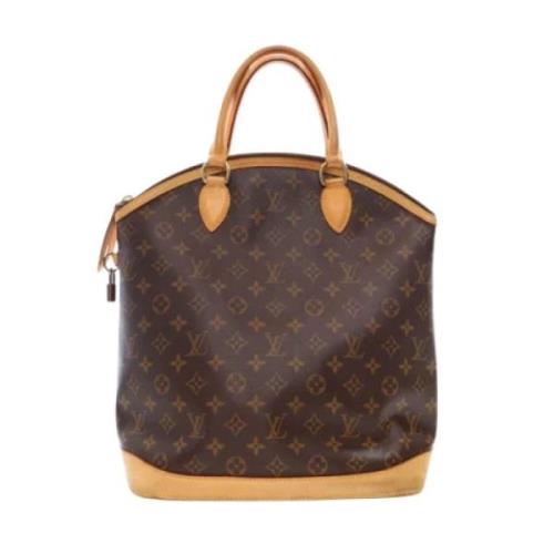 Pre-owned Canvas handbags Louis Vuitton Vintage , Brown , Dames