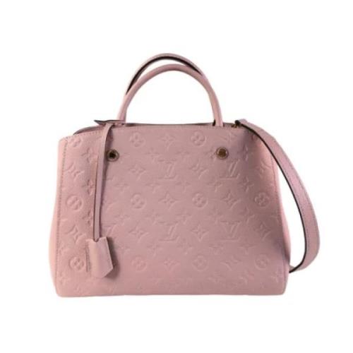 Pre-owned Leather handbags Louis Vuitton Vintage , Pink , Dames