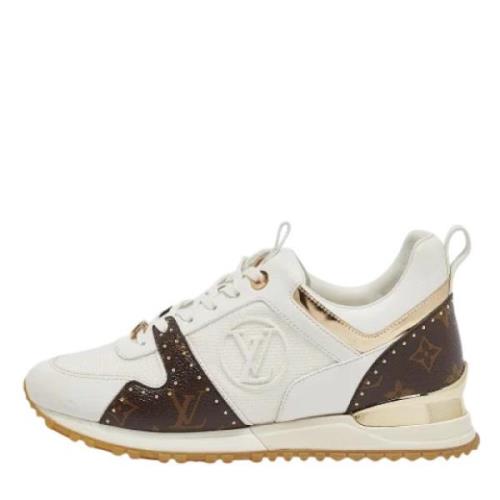 Pre-owned Canvas sneakers Louis Vuitton Vintage , White , Dames