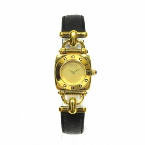 Pre-owned Metal watches Gucci Vintage , Yellow , Dames