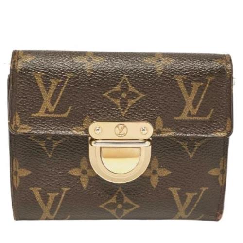 Pre-owned Coated canvas wallets Louis Vuitton Vintage , Brown , Dames