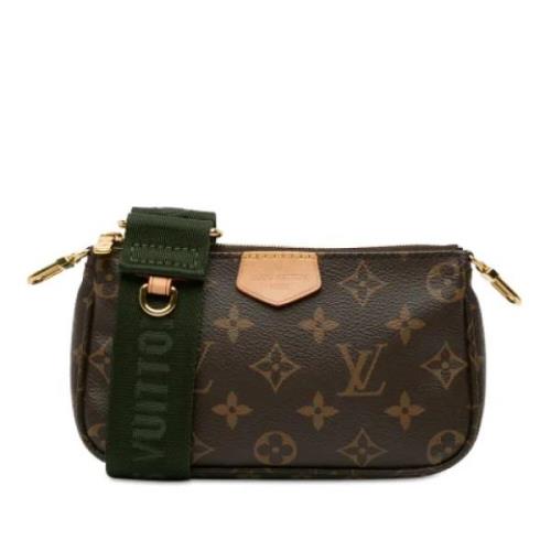 Pre-owned Canvas clutches Louis Vuitton Vintage , Brown , Dames