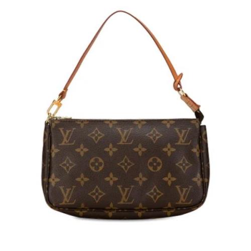 Pre-owned Canvas clutches Louis Vuitton Vintage , Brown , Dames