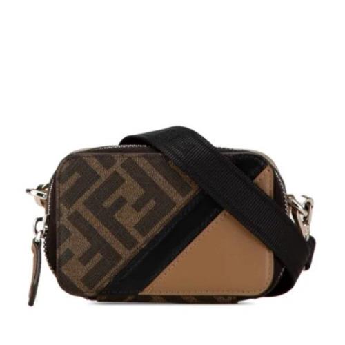 Pre-owned Fabric shoulder-bags Fendi Vintage , Brown , Dames