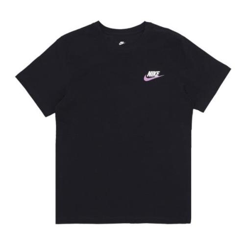 Zwarte Heren Club+ Tee Korte Mouw Nike , Black , Heren