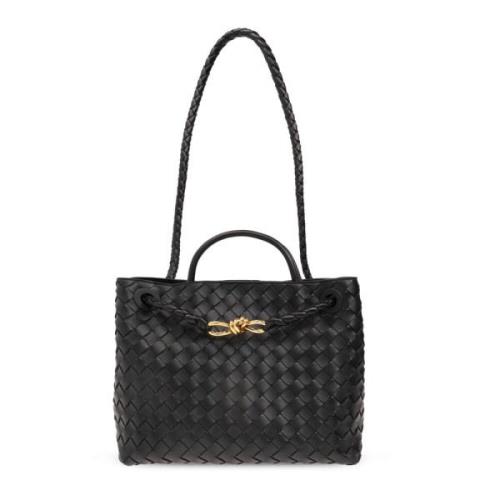 Andiamo Medium shopper tas Bottega Veneta , Black , Dames