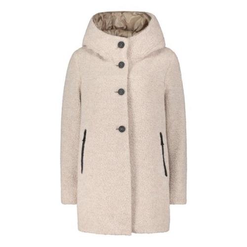 Wollen jas met capuchon Gil Bret , Beige , Dames