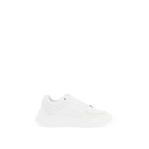 Love Birds Eco-Leren Sneakers Pinko , White , Dames