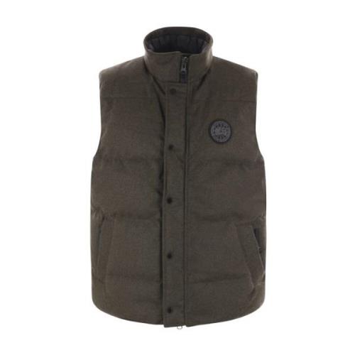 Militair Groene Mouwloze Technische Wollen Jas Canada Goose , Green , ...