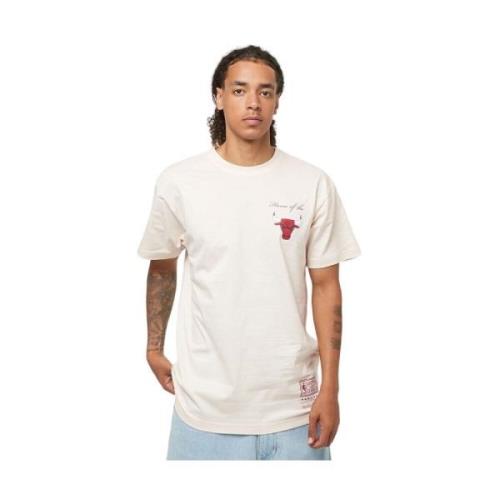 Chicago Bulls Post Card Tee Mitchell & Ness , White , Heren