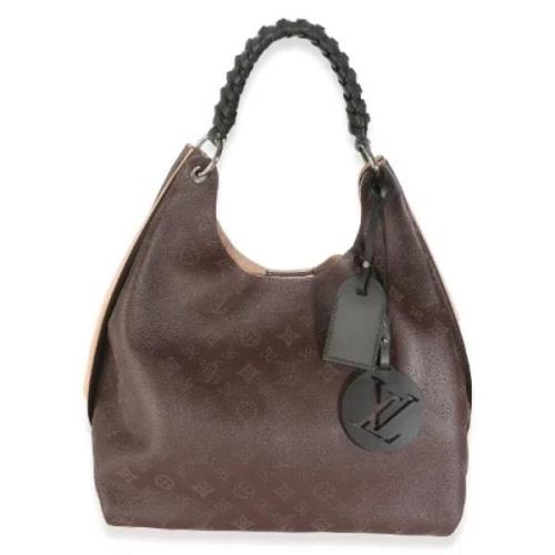 Pre-owned Leather handbags Louis Vuitton Vintage , Brown , Dames