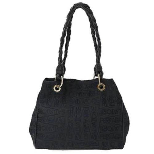 Pre-owned Canvas handbags Salvatore Ferragamo Pre-owned , Black , Dame...