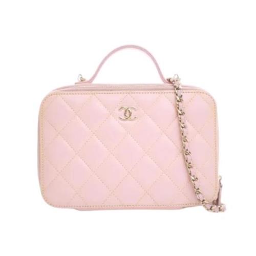 Pre-owned Leather chanel-bags Chanel Vintage , Pink , Dames