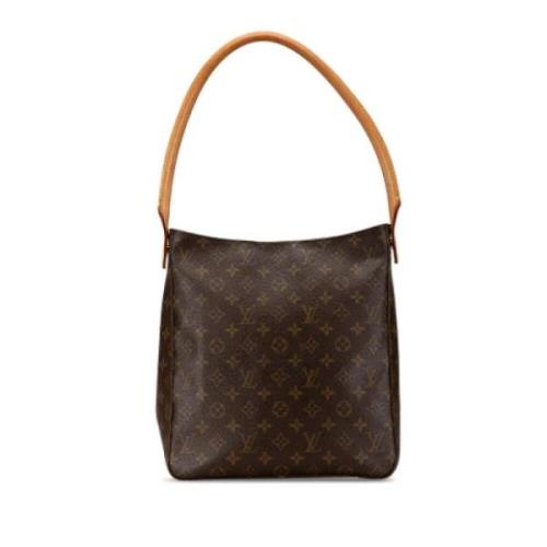 Pre-owned Canvas handbags Louis Vuitton Vintage , Brown , Dames