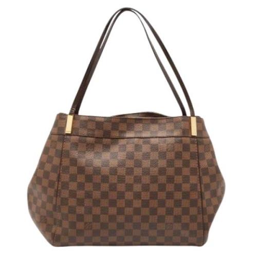 Pre-owned Leather totes Louis Vuitton Vintage , Brown , Dames