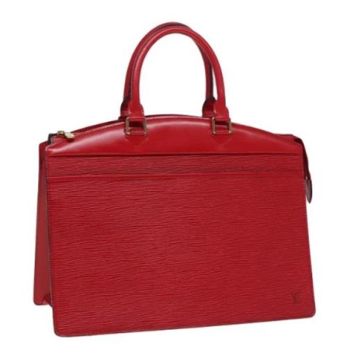 Pre-owned Leather handbags Louis Vuitton Vintage , Red , Dames