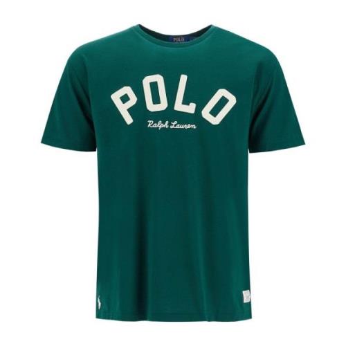 Geborduurd Logo Klassiek Fit T-shirt Polo Ralph Lauren , Green , Heren