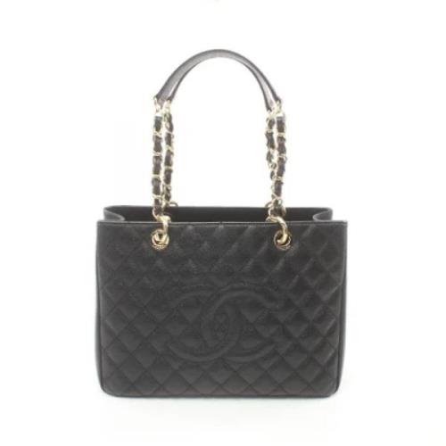 Pre-owned Leather chanel-bags Chanel Vintage , Black , Dames