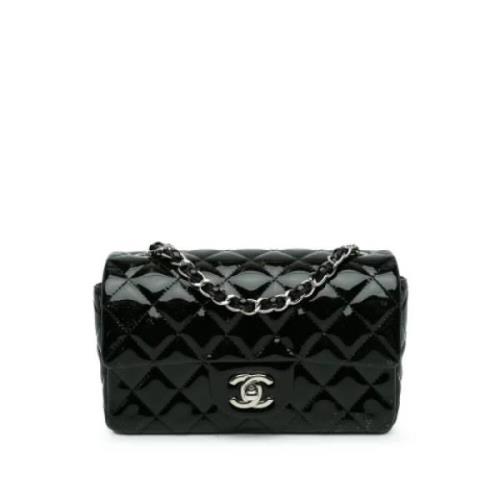 Pre-owned Leather shoulder-bags Chanel Vintage , Black , Dames