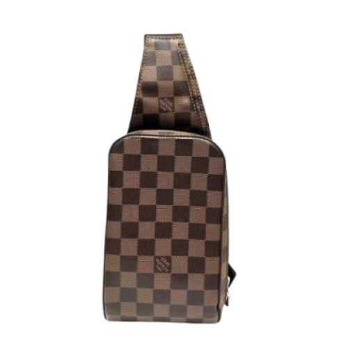 Pre-owned Fabric louis-vuitton-bags Louis Vuitton Vintage , Brown , Da...