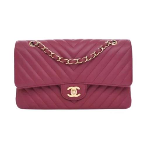 Pre-owned Leather handbags Chanel Vintage , Pink , Dames